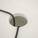 HAUGA Desk, white, 100x45 cm