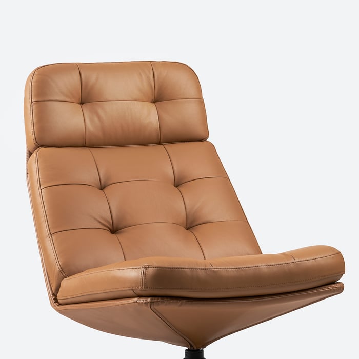 HAVBERG Swivel armchair, Grann/Bomstad goldenbrown IKEA