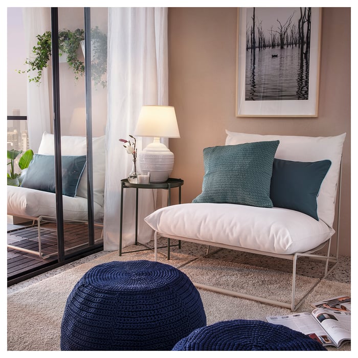 HAVSTEN Easy chair, in/outdoor, beige, 83x94x90 cm IKEA