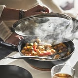 HEMLAGAD Sauté pan with lid, non-stick coating black, 26 cm