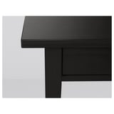 HEMNES Bedside table, black-brown, 46x35 cm