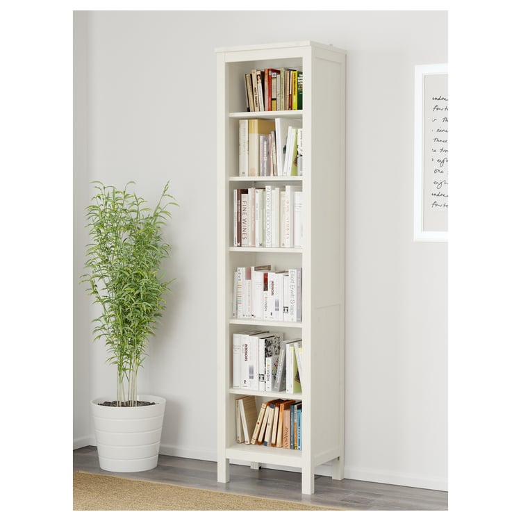 HEMNES Bookcase, white stain, 49x198 cm IKEA