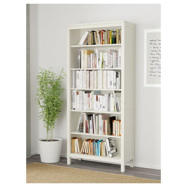 Hemnes Bookcase White Stain 90x198 Cm Ikea