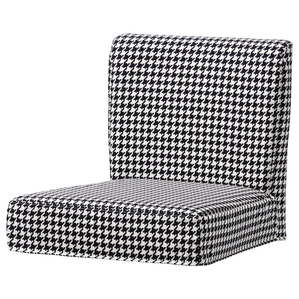 Henriksdal Cover For Bar Stool With Backrest Vibberbo Black Beige Ikea