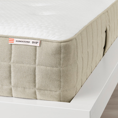 HIDRASUND Pocket sprung mattress Double, firm/natural IKEA