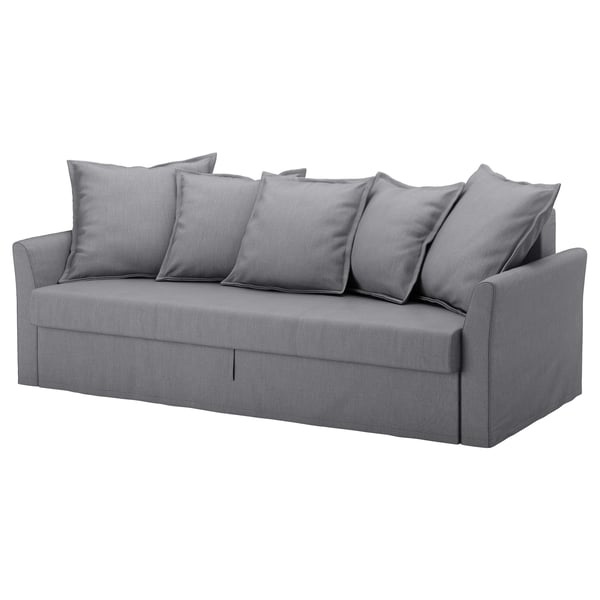 holmsund three seat sofa bed nordvalla medium grey ikea