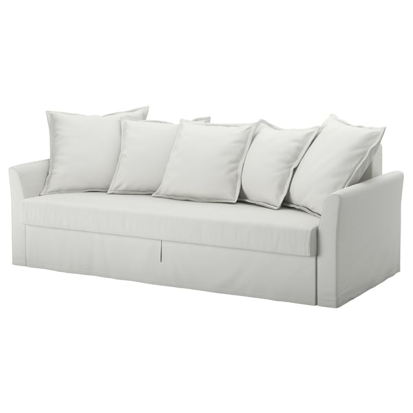holmsund three seat sofa bed orrsta light white grey ikea