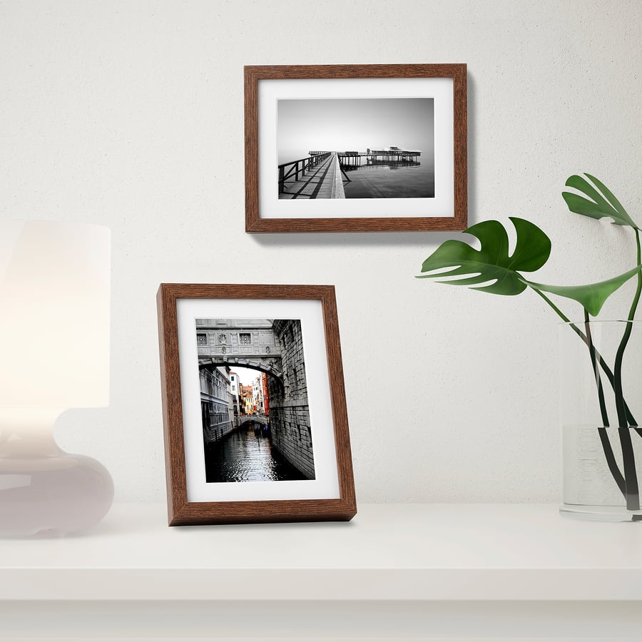 HOVSTA Frame, medium brown, 13x18 cm IKEA