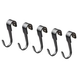HULTARP Hook, black, 7 cm