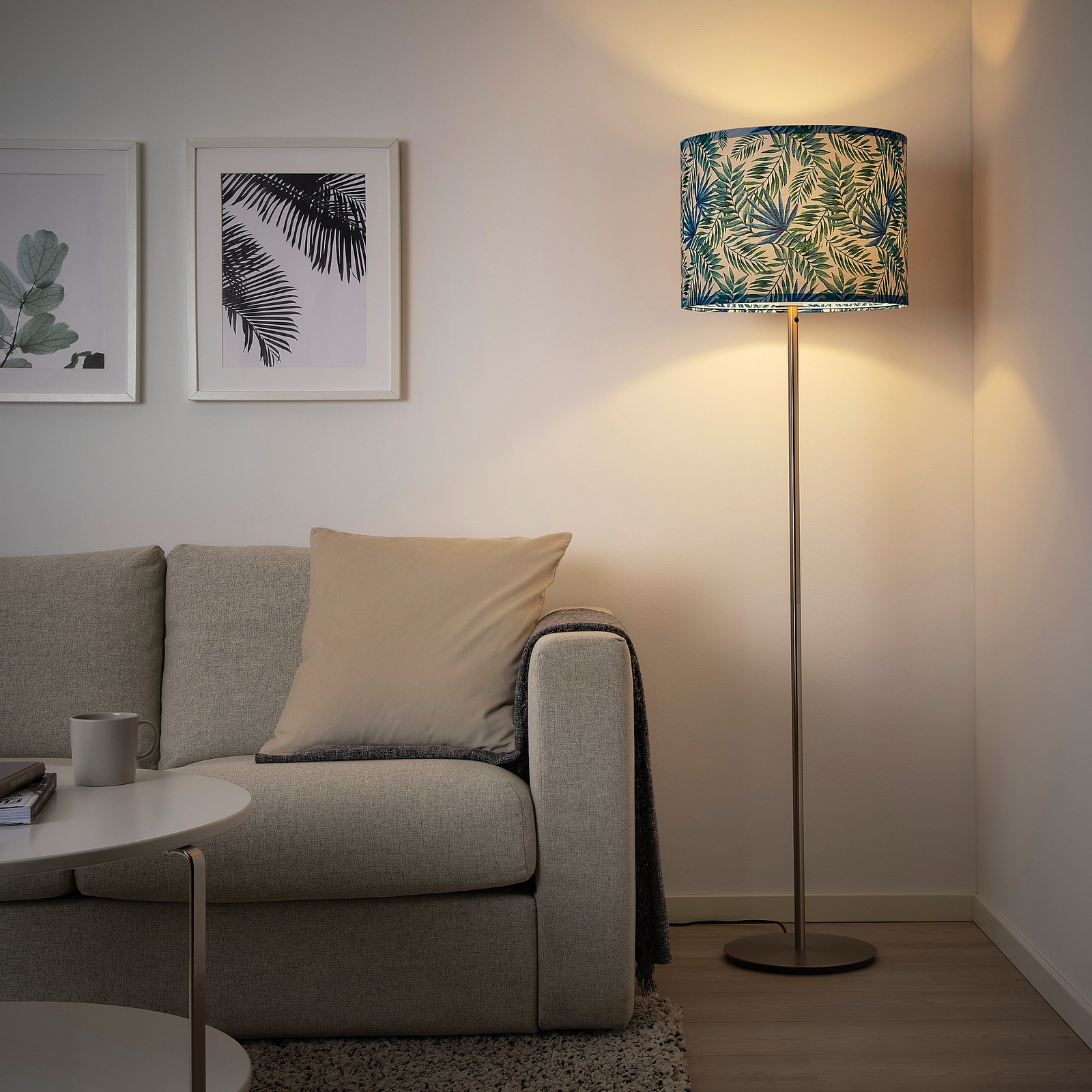 HULTOM Lamp shade green leaf patterned IKEA