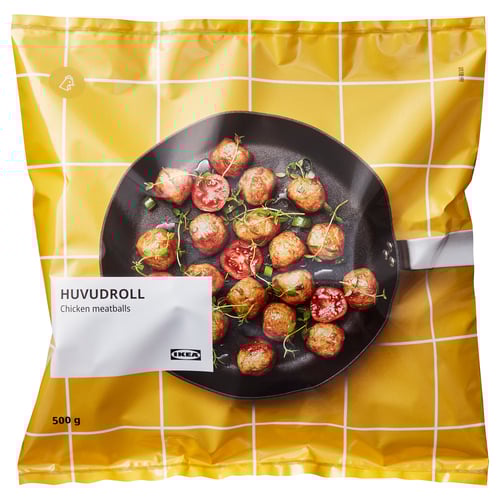 HUVUDROLL chicken meatballs, frozen, 500 g IKEA