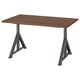 IDÅSEN Desk, brown/dark grey, 120x70 cm