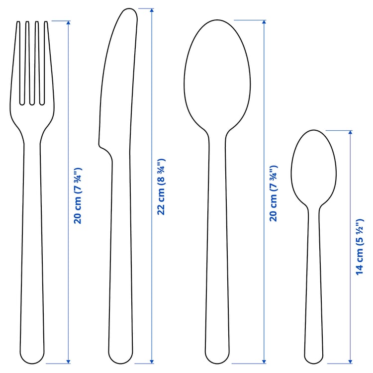 IKEA 365+ 24piece cutlery set, stainless steel IKEA