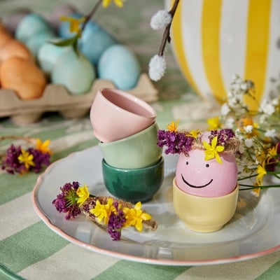 IKEA 365+ Bowl/egg cup, rounded sides/mixed colours, 5 cm