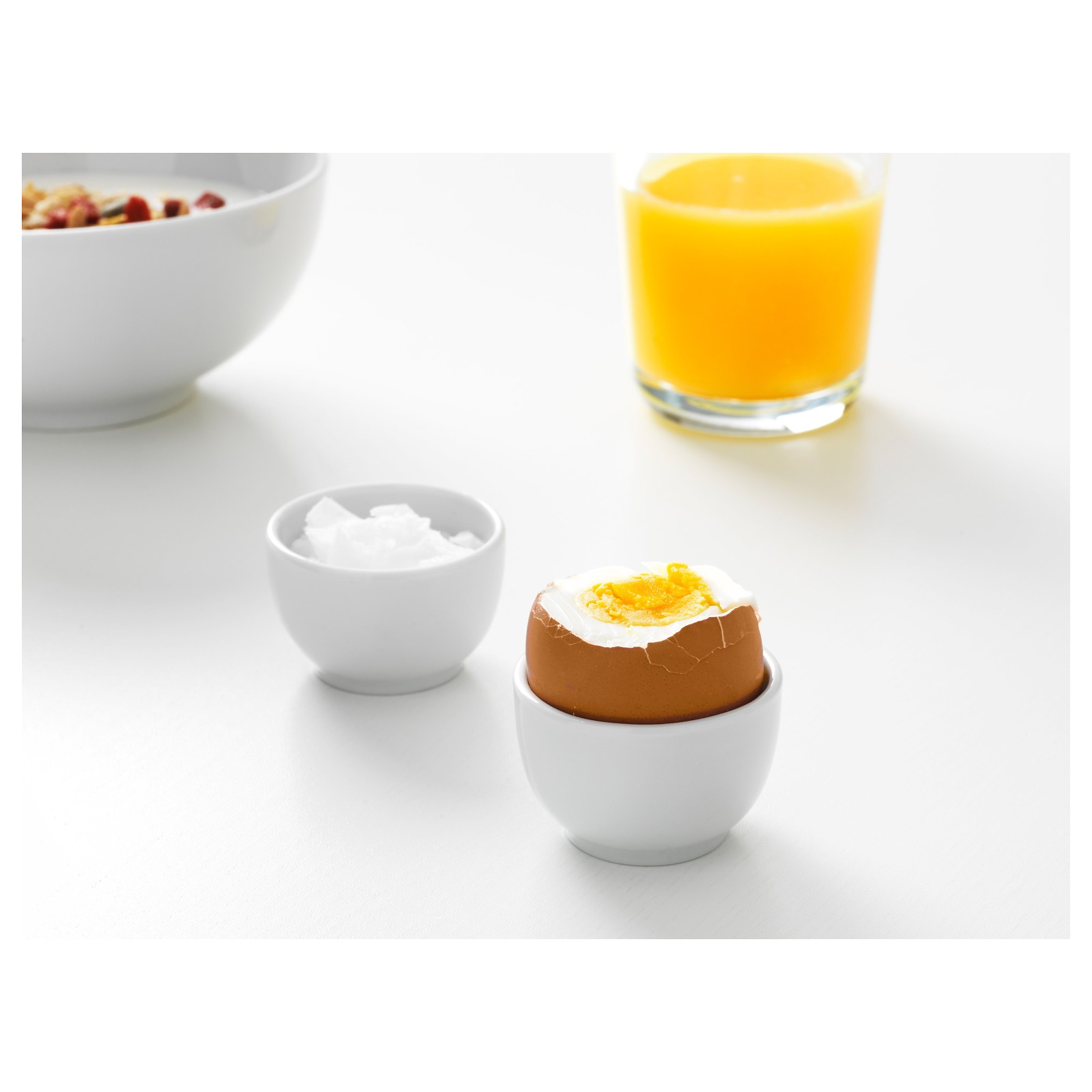 IKEA 365+ Bowl/egg cup, rounded sides white IKEA