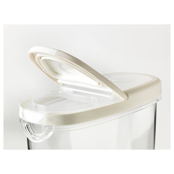 IKEA 365+ Dry food jar with lid, transparent, white - Shop online or in ...