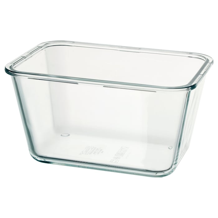 IKEA 365+ food container, rectangular/glass, 1.8 l IKEA