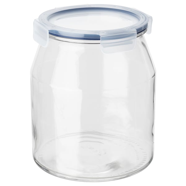 IKEA 365+ Jar with lid, glass/plastic, 3.3 l