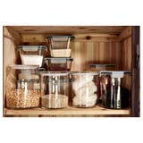 IKEA 365+ Jar with lid, glass/plastic, 3.3 l