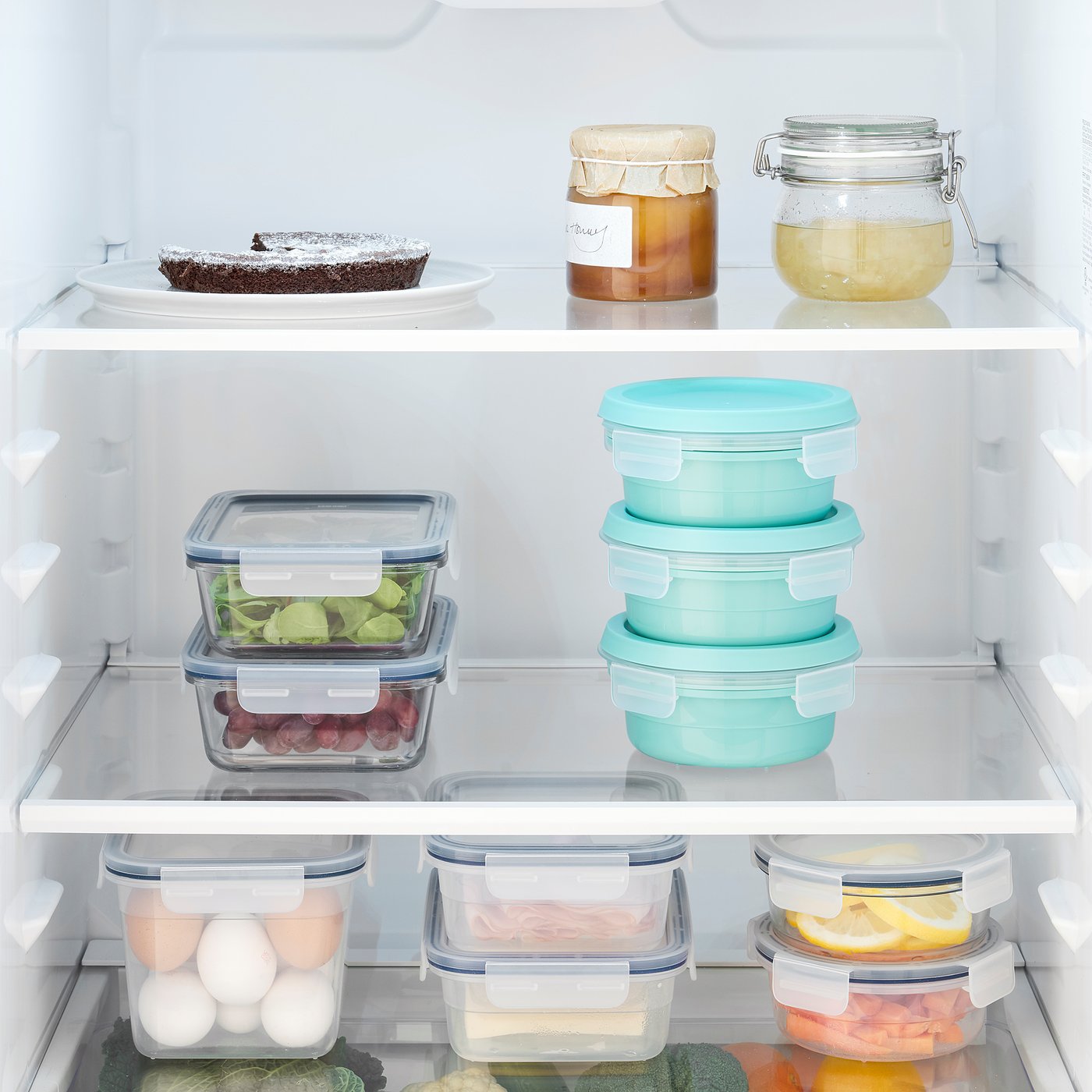 IKEA 365+ Lunch box with dry food compartment round turquoise IKEA