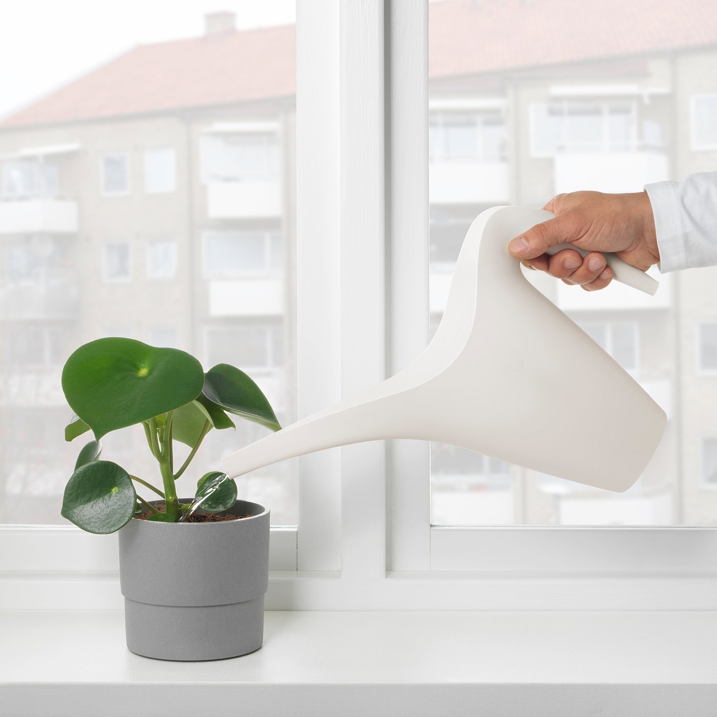 IKEA PS 2002 watering can, white, 1.2 l - IKEA