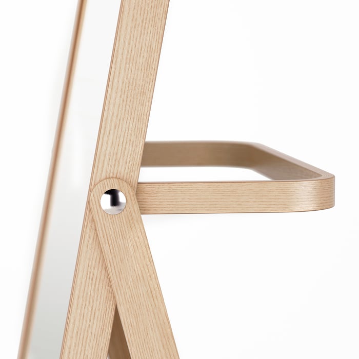 IKORNNES Standing mirror, ash, 52x167 cm IKEA