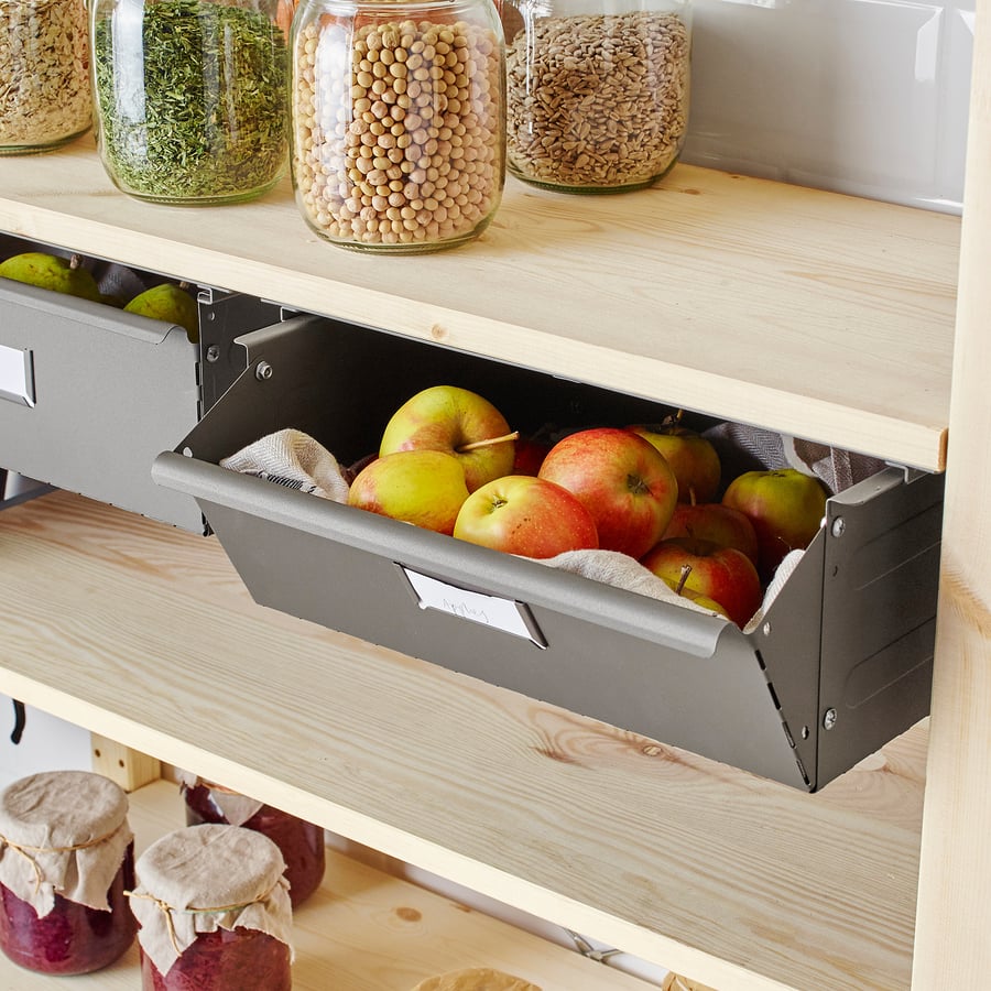 IVAR drawer, grey, 39x30x14 cm IKEA