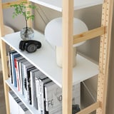 IVAR Shelf, white metal, 83x30 cm