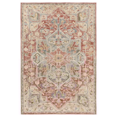 JÄRNVÄG Rug, low pile, ornament pattern pink/beige, 200x300 cm