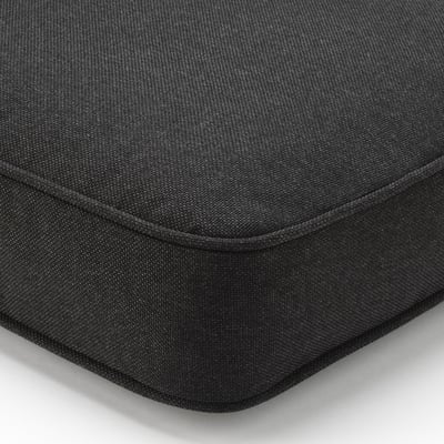 JÄRPÖN/DUVHOLMEN Back cushion, outdoor, anthracite, 62x44 cm