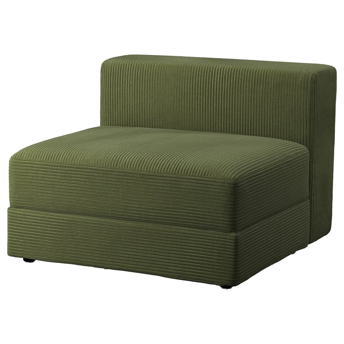 JÄTTEBO 1,5seat module with storage, Samsala dark yellowgreen IKEA — free download