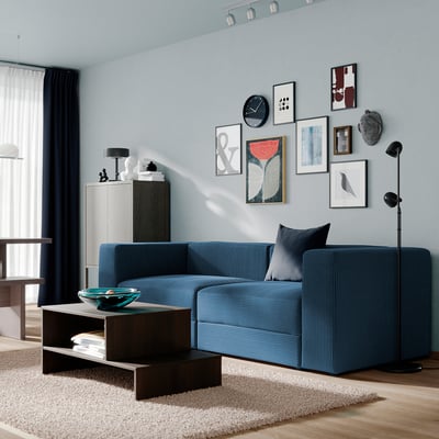 JÄTTEBO 3-seat modular sofa, Samsala dark blue