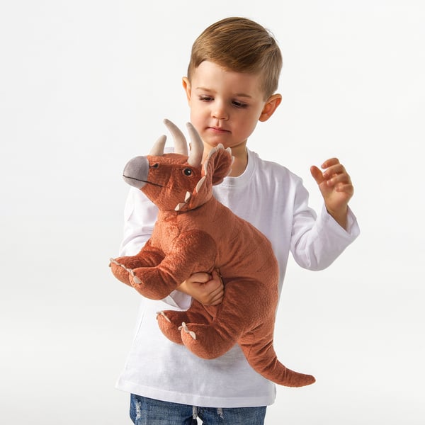 JÄTTELIK soft toy, dinosaur/dinosaur/triceratops, 46 cm IKEA