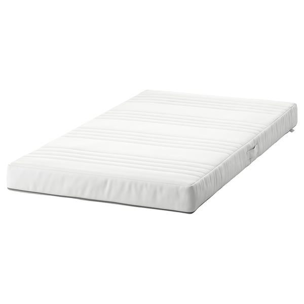 JÄTTETRÖTT Pocket spring mattress for cot, white, 70x132x11 cm