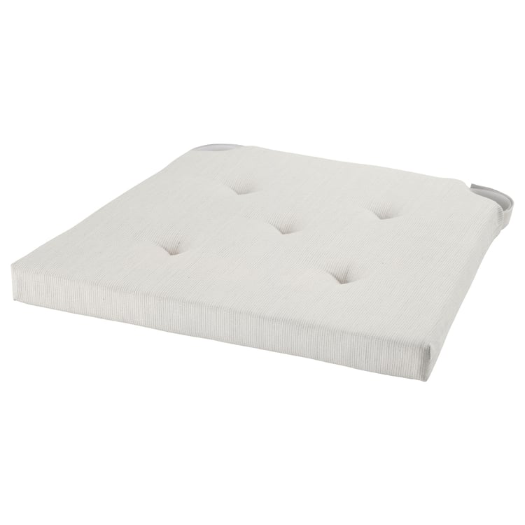 JUSTINA chair pad, natural, 42/35x40x4 cm IKEA