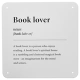 KÄNGSLEBODA Wall decoration, book lover, 20x20 cm