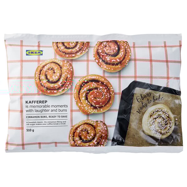 Calories in IKEA Cinnamon Buns, frozen, ready to bake calcount
