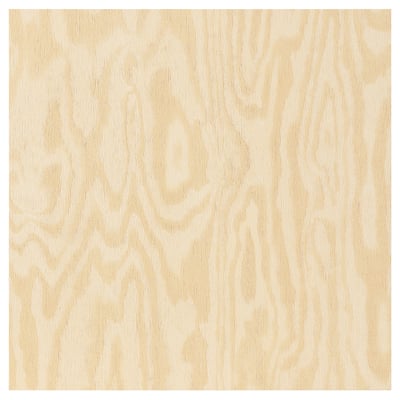 KALBÅDEN Door with hinges, lively pine effect, 40x40 cm