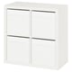 KALLAX Shelving unit, white/Dröna white, 77x39x77 cm