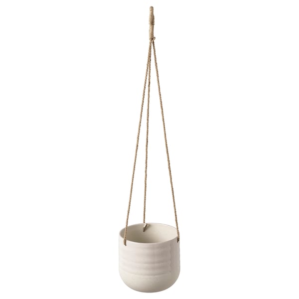 KAPKRUSBÄR hanging planter, light grey, 12 cm IKEA