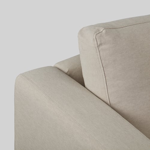 KARLSTAD 3seat sofa, Lofallet beige IKEA