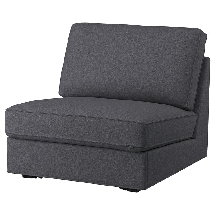 KIVIK 1seat sofabed, Gunnared medium grey IKEA