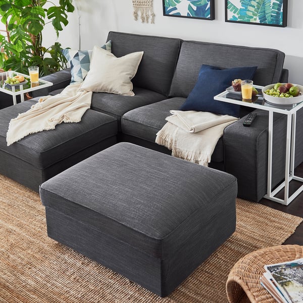 KIVIK 3seat sofa, Hillared anthracite IKEA