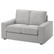 KIVIK Compact 2-seat sofa, Tallmyra white/black