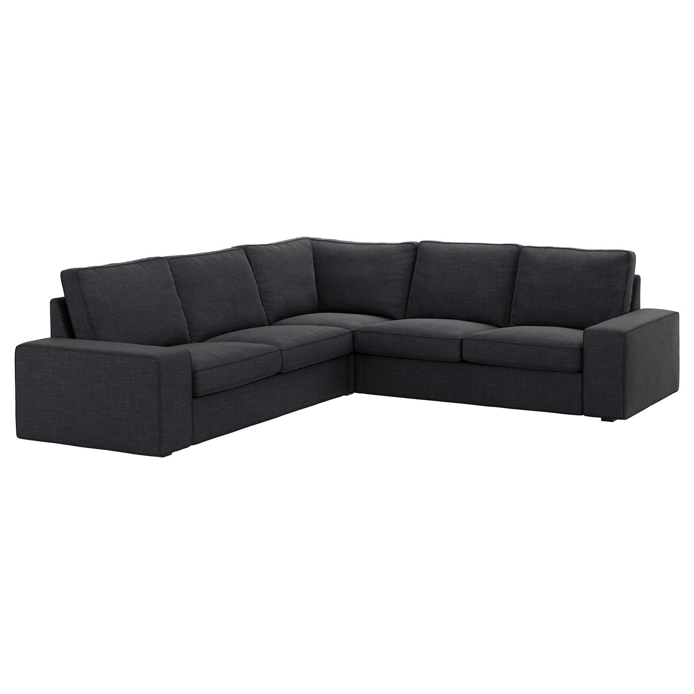 Kivik Corner Sofa 4 Seat Hillared Dark Blue Ikea