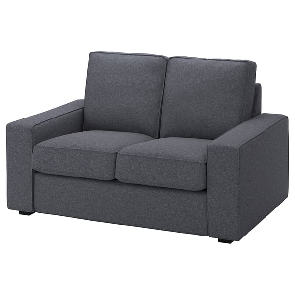 KIVIK Cover for compact 2-seat sofa, Gunnared medium grey