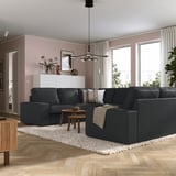 KIVIK U-shaped sofa, 6 seat, Tresund anthracite
