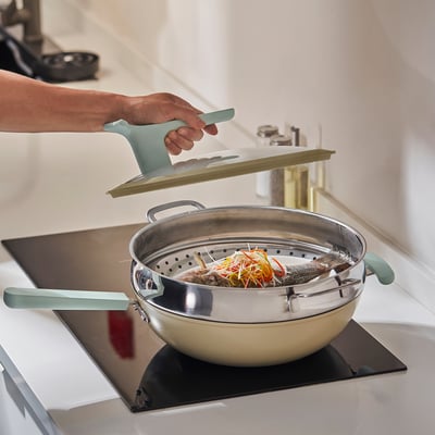 KLOCKREN Steamer insert, stainless steel, 30 cm