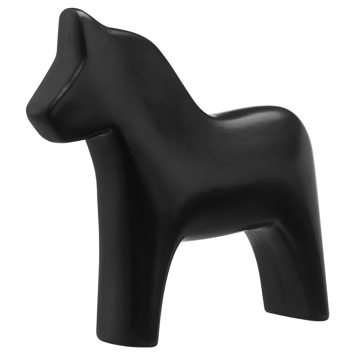 KLOTPLATAN decoration, horse, black, 18 cm IKEA