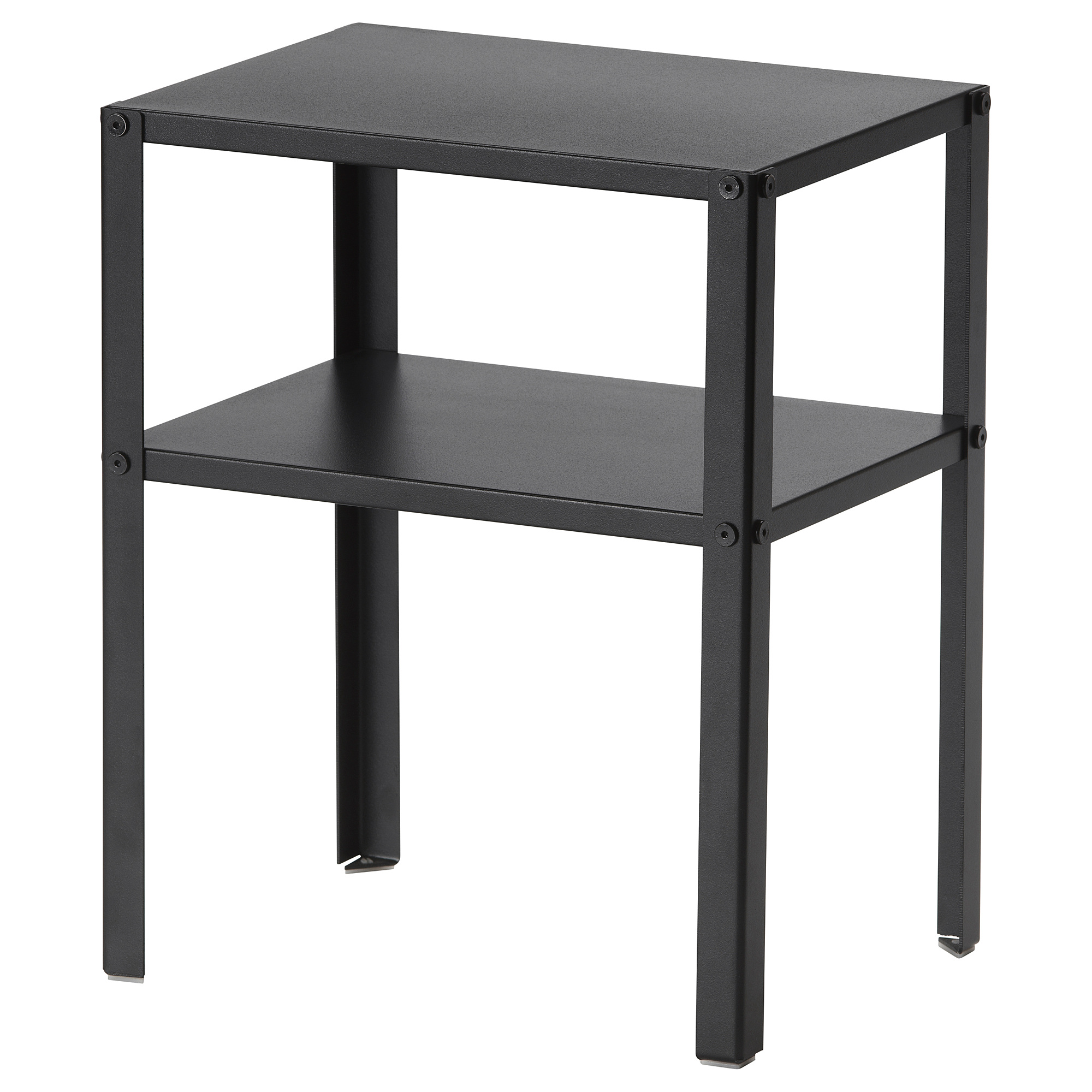 KNARREVIK Bedside table, black, 37x28 cm IKEA